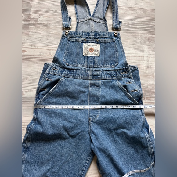 ✨VINTAGE✨Hollywood Denim Overalls, 14 - Picture 7 of 9